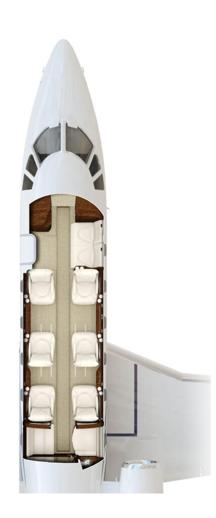 Cessna Citation XLS+ cabin layout